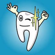 Dental care. Trattamento dentale senza dolore.